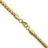 Chisel Stainless Steel Polished Yellow IP-plated 4mm 24 inch Flat Box Chain