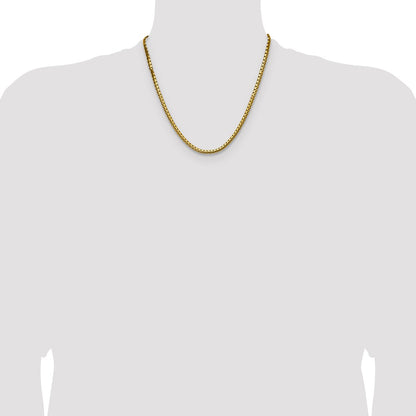 Chisel Stainless Steel Polished Yellow IP-plated 4mm 20 inch Flat Box Chain