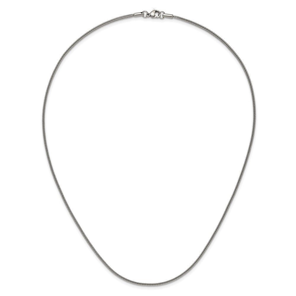 Chisel Stainless Steel Polished 1.5mm 20 inch Square Wheat Chain