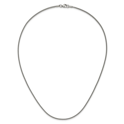 Chisel Stainless Steel Polished 1.5mm 20 inch Square Wheat Chain