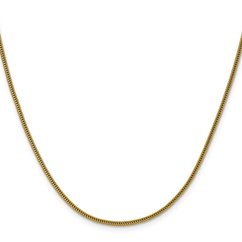 Chisel Stainless Steel Polished Yellow IP-plated 1.5mm 24 inch Square Wheat Chain