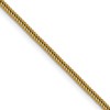 Chisel Stainless Steel Polished Yellow IP-plated 1.5mm 20 inch Square Wheat Chain