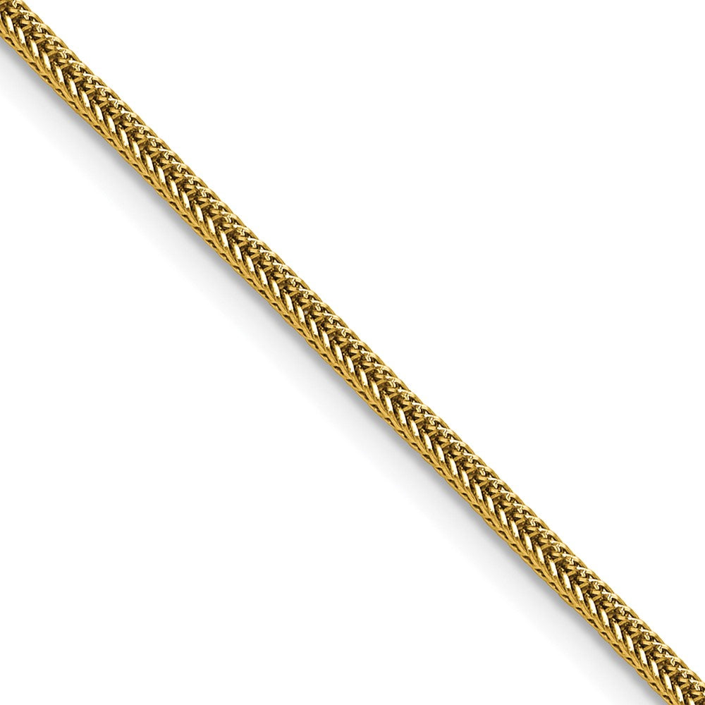 Chisel Stainless Steel Polished Yellow IP-plated 1.5mm 22 inch Square Wheat Chain
