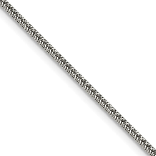 Chisel Stainless Steel Polished 1.5mm 24 inch Square Wheat Chain