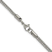 Chisel Stainless Steel Polished 3.2mm 22 inch Square Wheat Chain