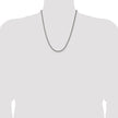 Chisel Stainless Steel Polished 3.2mm 22 inch Square Wheat Chain