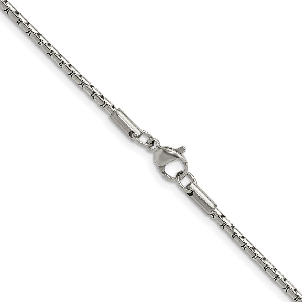 Chisel Stainless Steel Polished 1.7mm 20 inch Elongated Box Chain