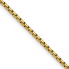 Chisel Stainless Steel Polished Yellow IP-plated 1.7mm 22 inch Elongated Box Chain