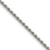 Chisel Stainless Steel Polished 1.7mm 20 inch Elongated Box Chain