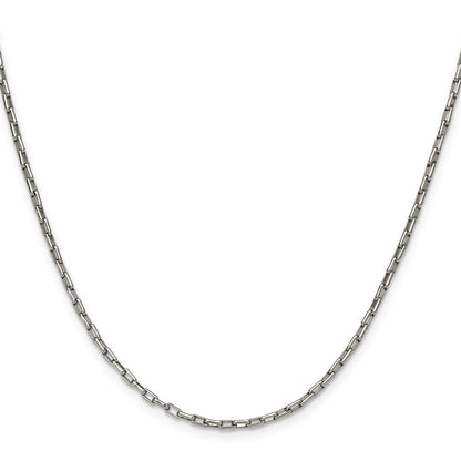 Chisel Stainless Steel Polished 2.2mm 22 inch Fancy Box/Paperclip Link Chain