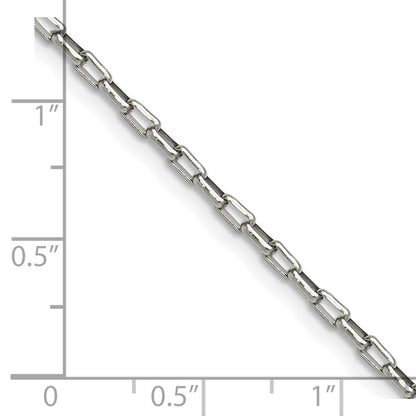 Chisel Stainless Steel Polished 2.2mm 24 inch Fancy Box/Paperclip Link Chain