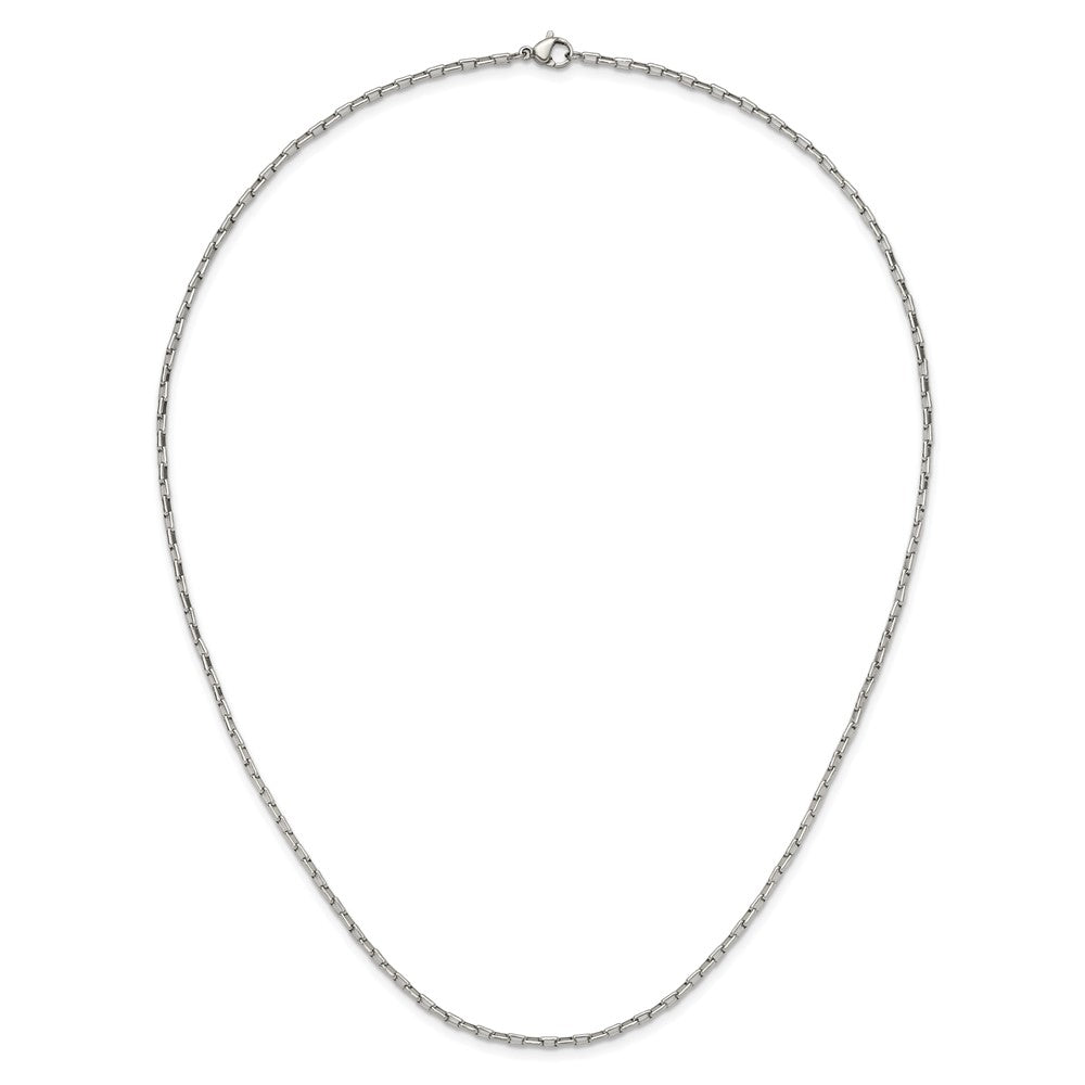 Chisel Stainless Steel Polished 2.2mm 20 inch Fancy Box/Paperclip Link Chain