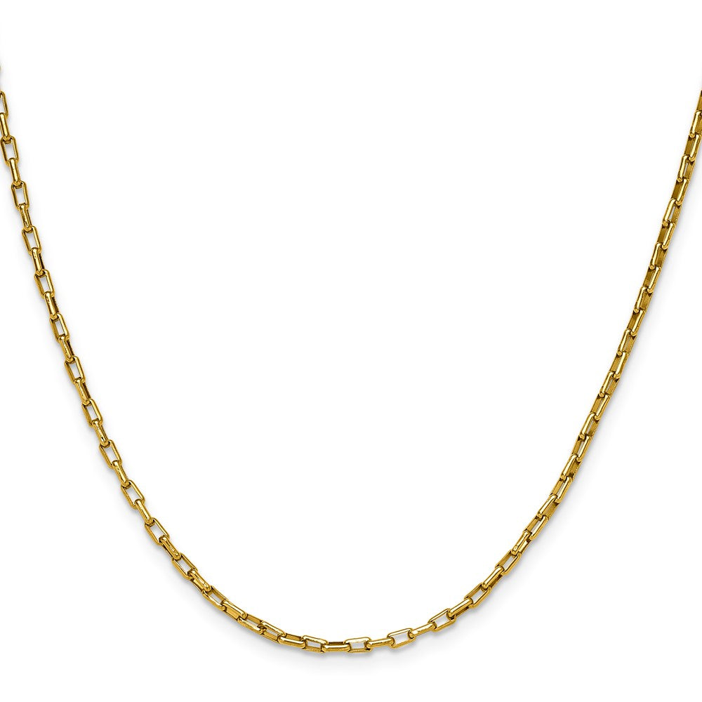 Chisel Stainless Steel Polished Yellow IP-plated 2.2mm 18 inch Fancy Box/Paperclip Link Chain