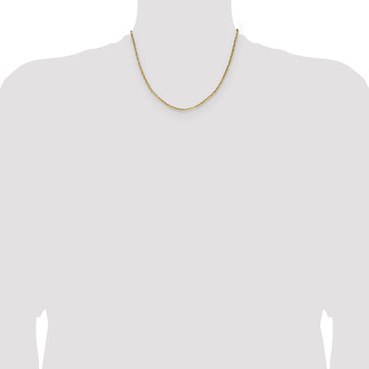 Chisel Stainless Steel Polished Yellow IP-plated 2.2mm 18 inch Fancy Box/Paperclip Link Chain