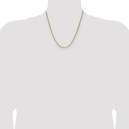 Chisel Stainless Steel Polished Yellow IP-plated 2.2mm 20 inch Fancy Box/Paperclip Link Chain