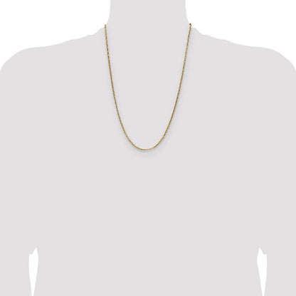 Chisel Stainless Steel Polished Yellow IP-plated 2.2mm 24 inch Fancy Box/Paperclip Link Chain