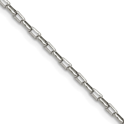 Chisel Stainless Steel Polished 2.2mm 16 inch Fancy Box/Paperclip Chain