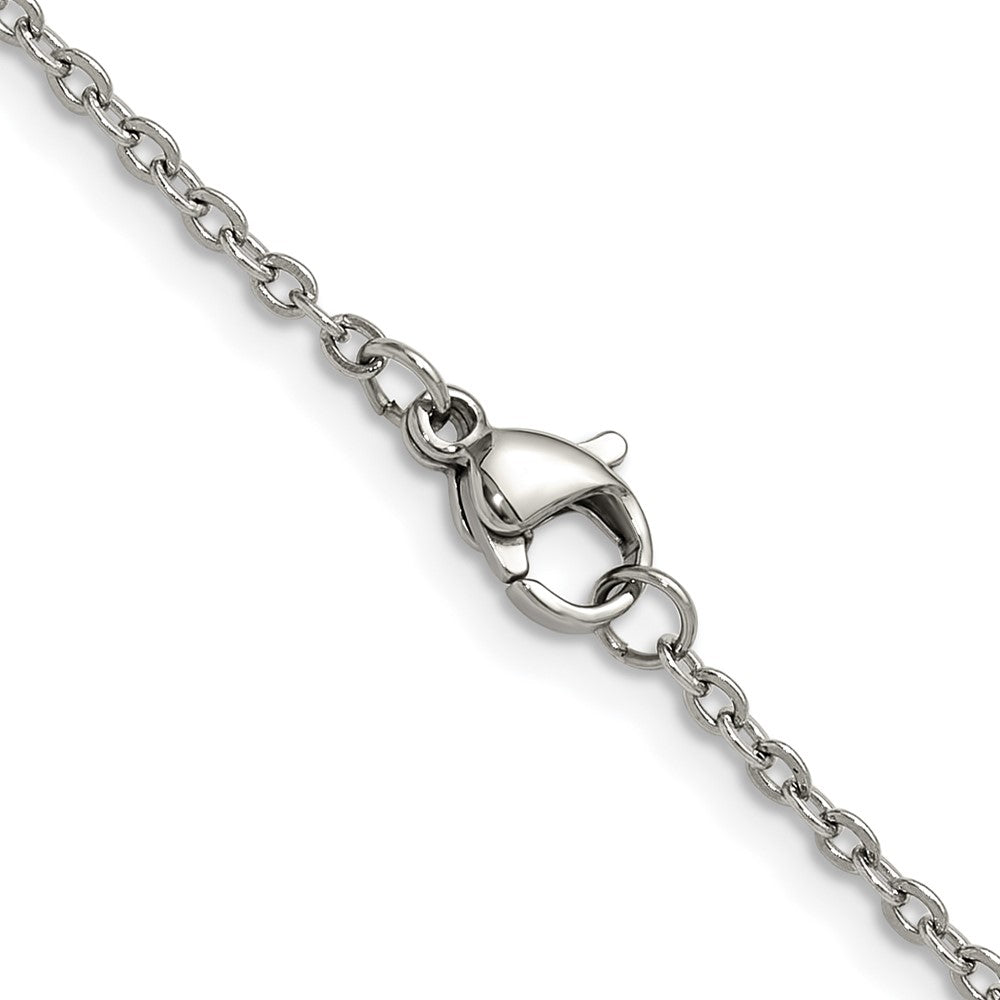 Chisel Stainless Steel Polished 1.9mm 16 inch Cable Chain