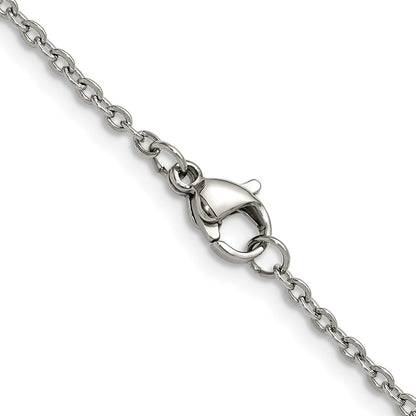 Chisel Stainless Steel Polished 1.9mm 18 inch Cable Chain