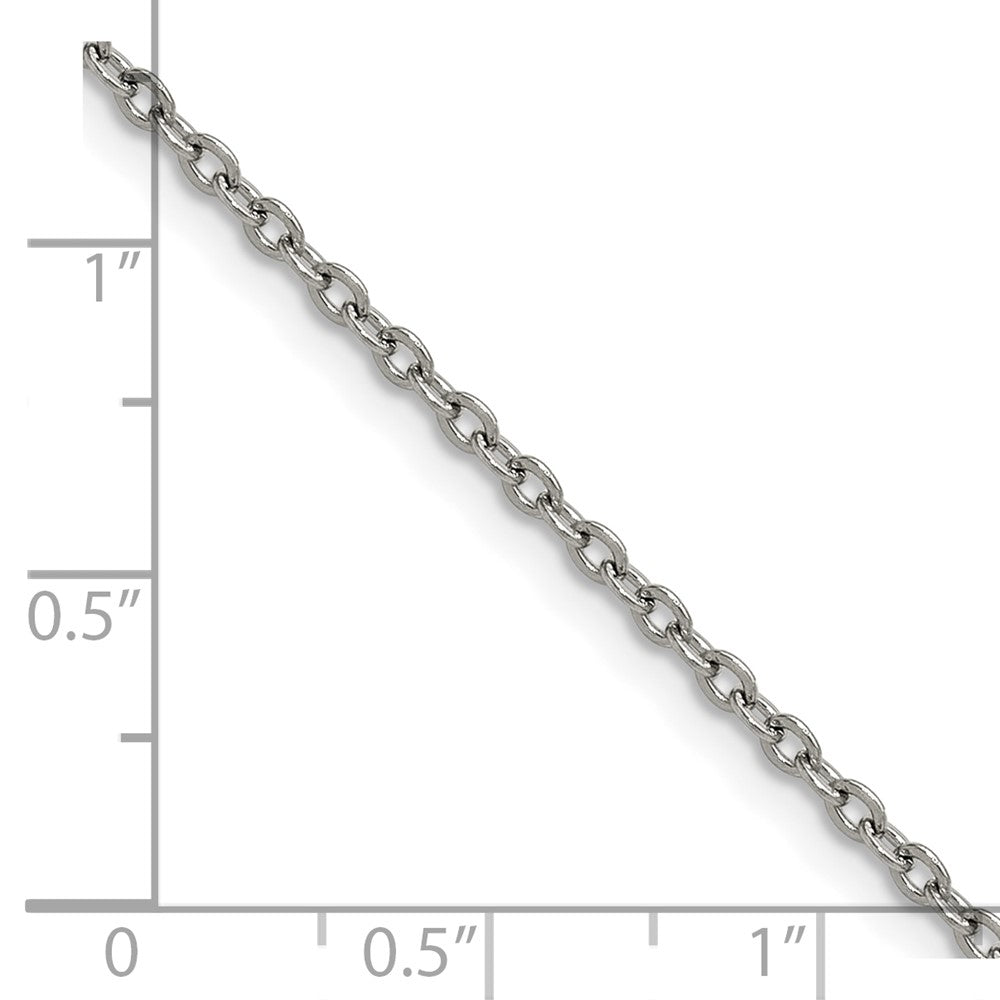 Chisel Stainless Steel Polished 1.9mm 18 inch Cable Chain