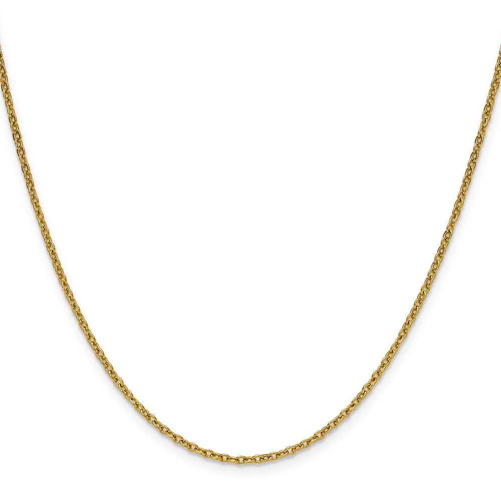 Chisel Stainless Steel Polished Yellow IP-plated 1.9mm 22 inch Cable Chain