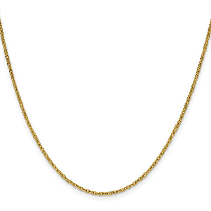 Chisel Stainless Steel Polished Yellow IP-plated 1.9mm 22 inch Cable Chain