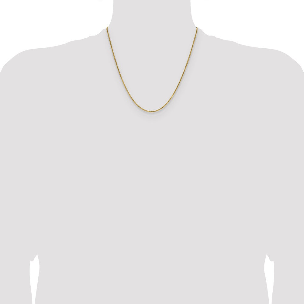 Chisel Stainless Steel Polished Yellow IP-plated 1.9mm 20 inch Cable Chain