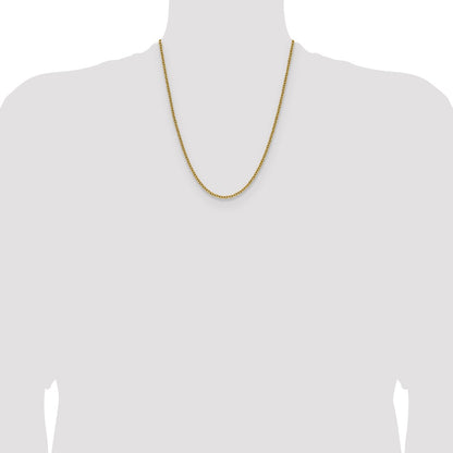 Chisel Stainless Steel Polished Yellow IP-plated 3mm 22 inch Cable Chain
