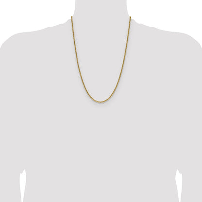 Chisel Stainless Steel Polished Yellow IP-plated 3mm 24 inch Cable Chain