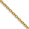 Chisel Stainless Steel Polished Yellow IP-plated 3mm 24 inch Cable Chain