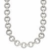 Chisel Stainless Steel Polished 20 inch Circle Link Necklace