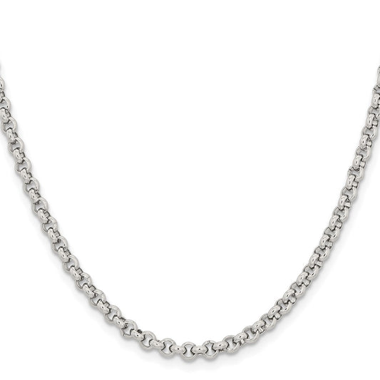 Chisel Stainless Steel Polished 3.9mm 30 inch Rolo Chain