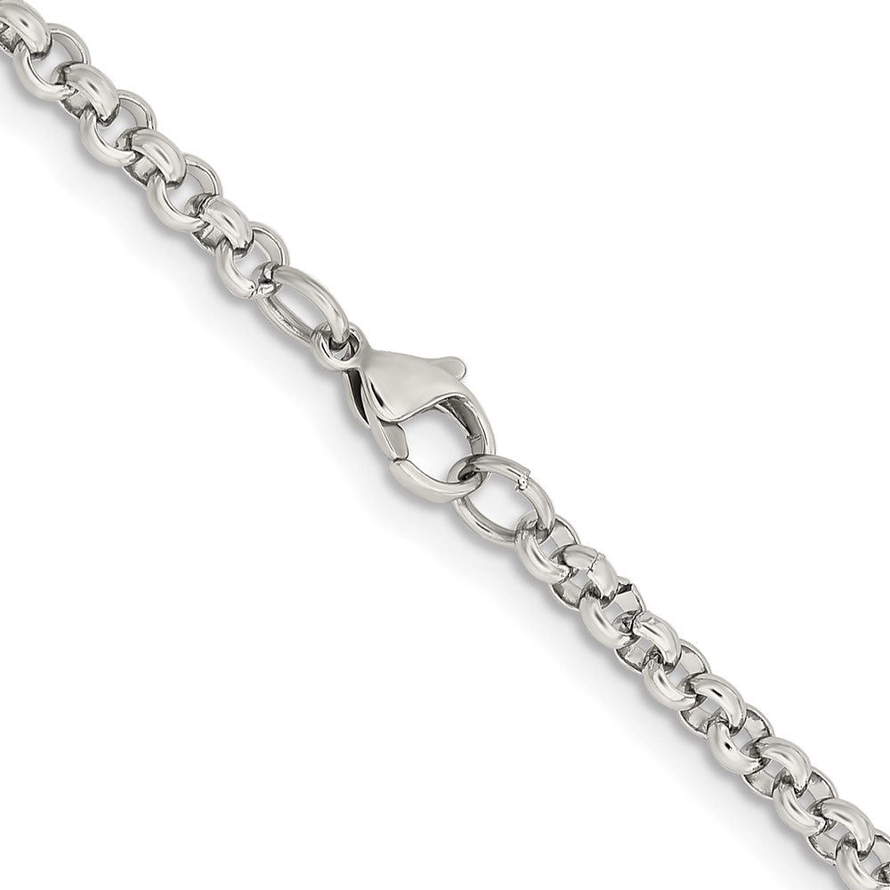 Chisel Stainless Steel Polished 3.9mm 30 inch Rolo Chain