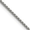 Chisel Stainless Steel Polished 2.2mm 18 inch Rounded Box Chain