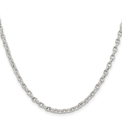 Chisel Stainless Steel Polished 3.2mm 20 inch Cable Chain