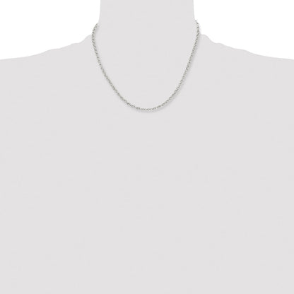 Chisel Stainless Steel Polished 3.2mm 18 inch Cable Chain