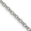 Chisel Stainless Steel Polished 3.2mm 18 inch Cable Chain