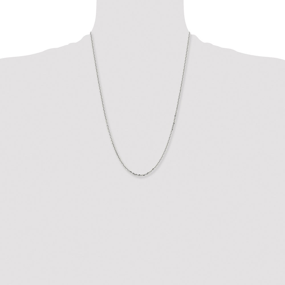 Chisel Stainless Steel Polished Diamond-cut 2.7mm 24 inch Cable Chain