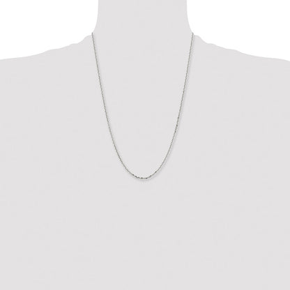Chisel Stainless Steel Polished Diamond-cut 2.7mm 24 inch Cable Chain