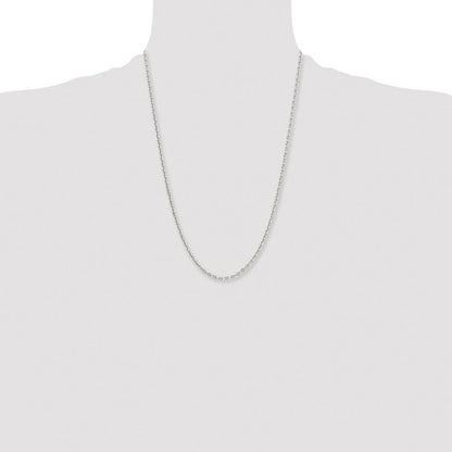 Chisel Stainless Steel Polished Diamond-cut 3.4mm 24 inch Cable Chain