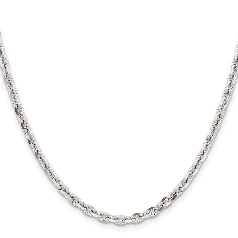 Chisel Stainless Steel Polished Diamond-cut 4.3mm 24 inch Cable Chain