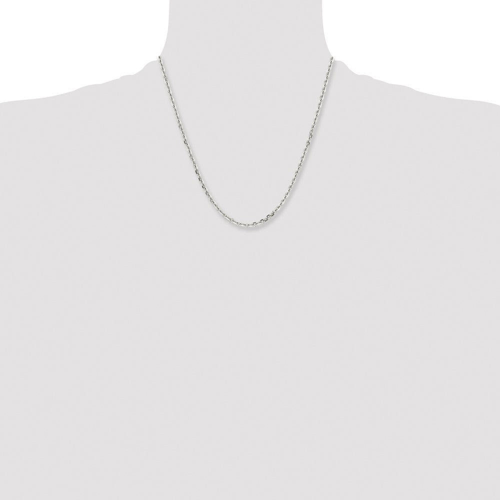 Chisel Stainless Steel Polished Diamond-cut 4.3mm 20 inch Cable Chain