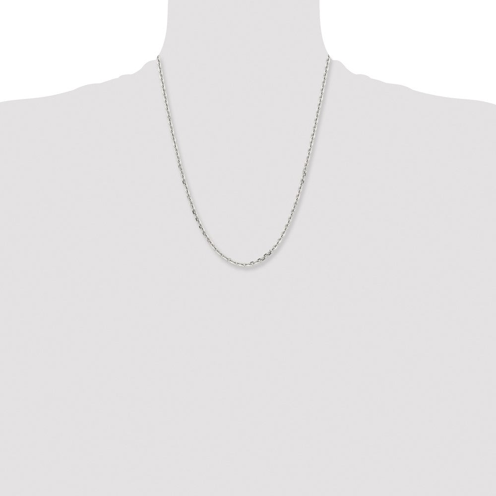 Chisel Stainless Steel Polished Diamond-cut 4.3mm 22 inch Cable Chain