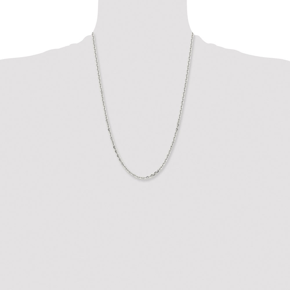 Chisel Stainless Steel Polished Diamond-cut 4.3mm 24 inch Cable Chain