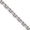 Chisel Stainless Steel Polished Diamond-cut 5.3mm 24 inch Cable Chain