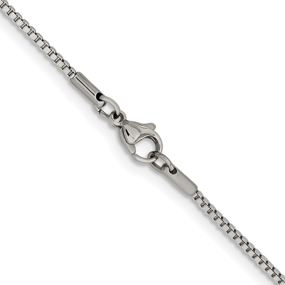Chisel Stainless Steel Polished 1.5mm 24 inch Box Chain
