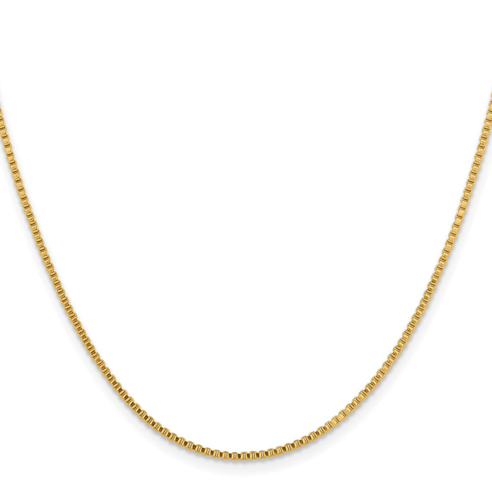 Chisel Stainless Steel Polished Yellow IP-plated 1.5mm 20 inch Box Chain