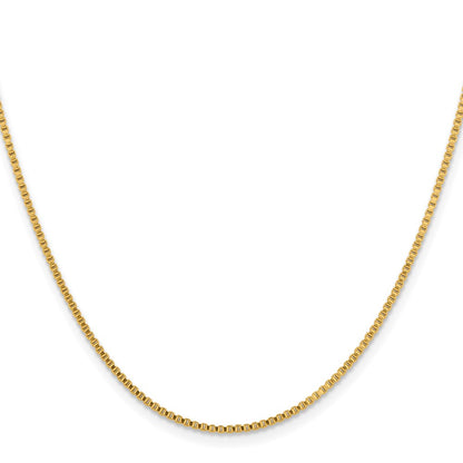 Chisel Stainless Steel Polished Yellow IP-plated 1.5mm 24 inch Box Chain