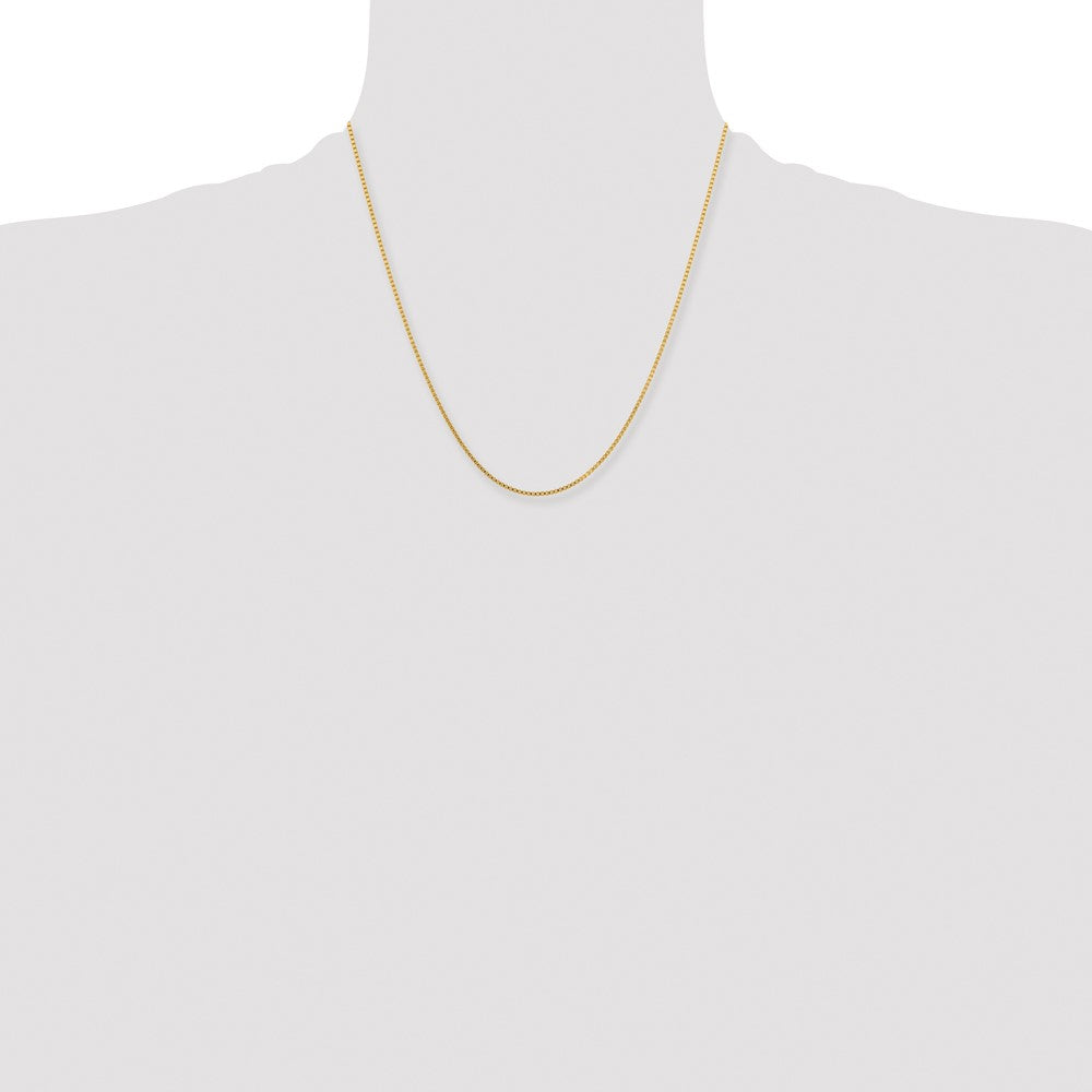 Chisel Stainless Steel Polished Yellow IP-plated 1.5mm 20 inch Box Chain