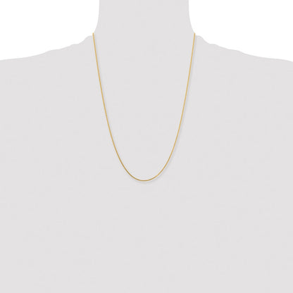 Chisel Stainless Steel Polished Yellow IP-plated 1.5mm 24 inch Box Chain